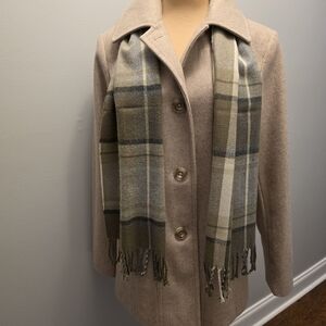 London FOG Women's Single Breasted Wool Blend Pea Coat